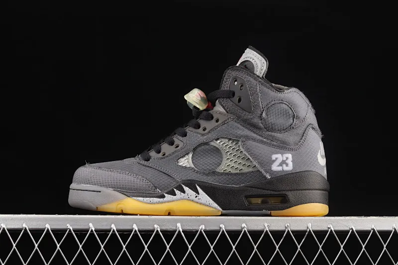 All Categories Air Jordan Jordan Series Basketball Shoes Air Jordan 5 G Version OF x Air Jordan 5 AJ5 Joe 5 Black Sail 3M Reflective Basketball Shoes CT8480-001